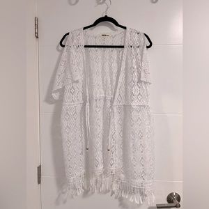 Women swimwear crochet cover up